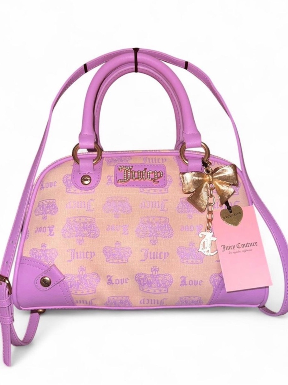 Juicy Couture “Vintage Couture Bowler”, pink/purple